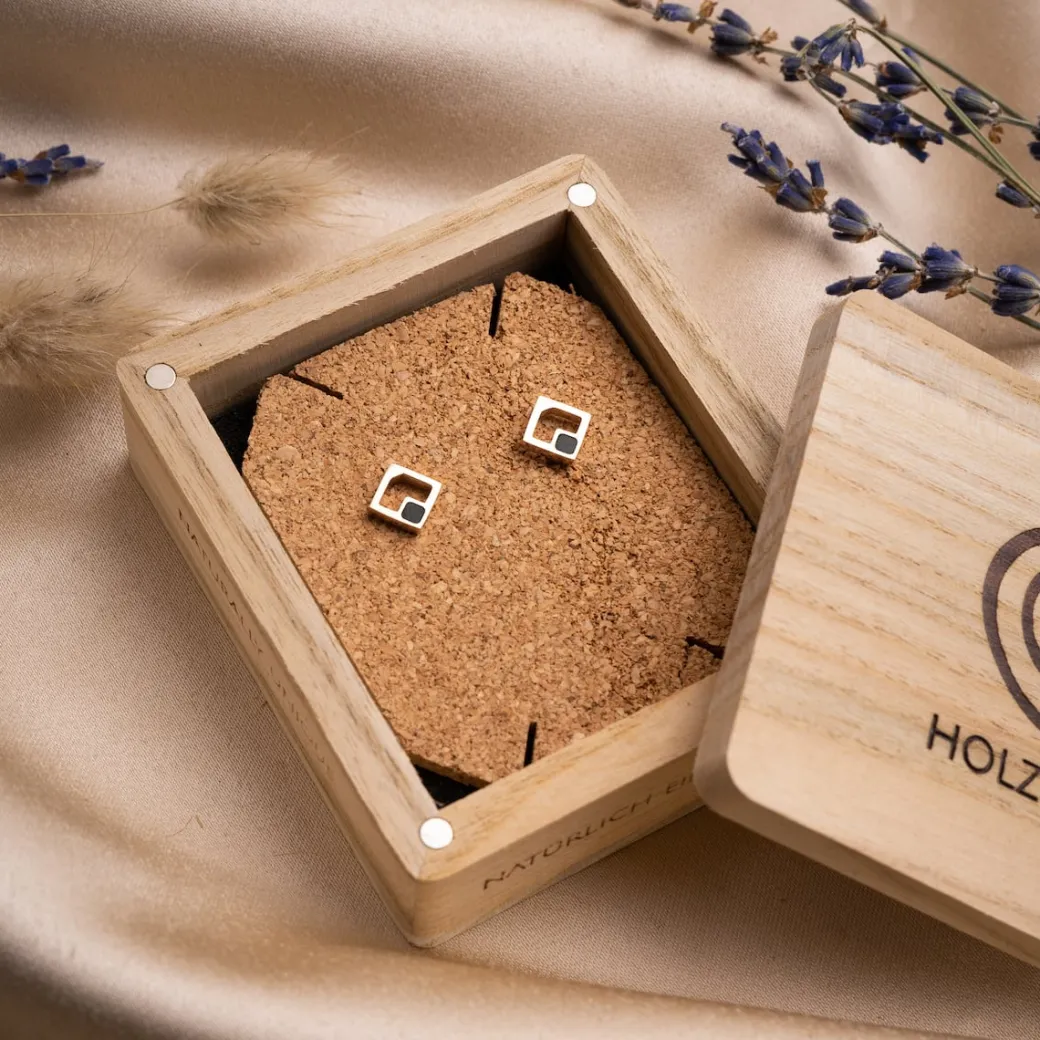 Holzkern Geometric Oorbellen|DAMES Oorbellen|Sieraden