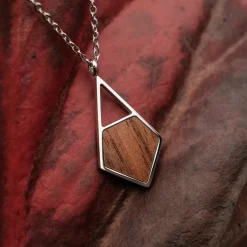 Holzkern Mandala Ketting|DAMES Kettingen|Sieraden