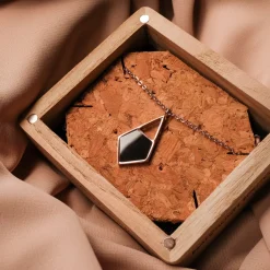 Holzkern Mandala Ketting|DAMES Kettingen|Sieraden