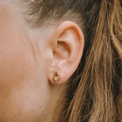 Holzkern Mandala Oorbellen|DAMES Sieraden|Oorbellen