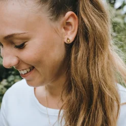 Holzkern Mandala Oorbellen|DAMES Sieraden|Oorbellen
