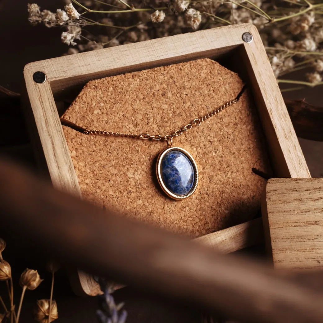 Holzkern Mirror Ketting|DAMES Kettingen|Sieraden