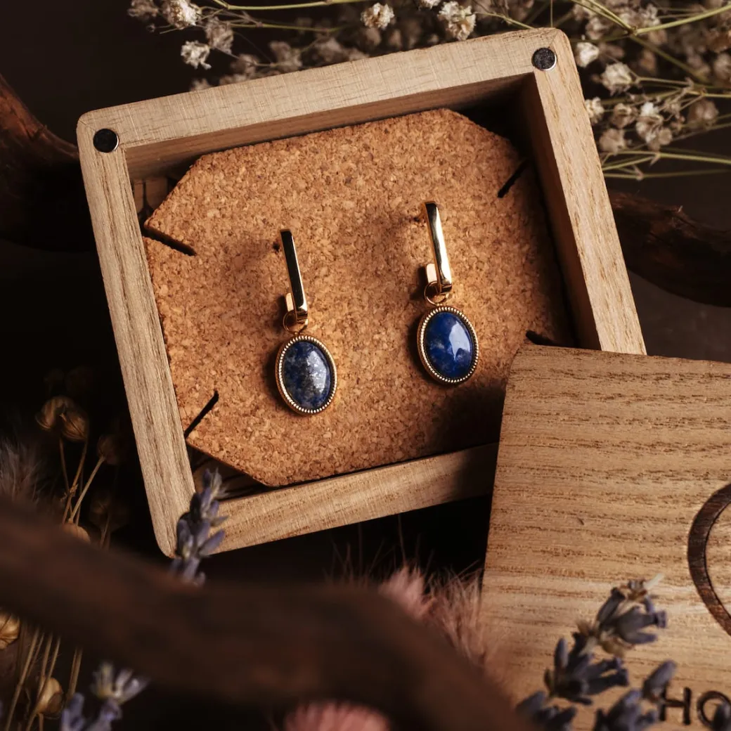 Holzkern Mirror Oorbellen|DAMES Oorbellen|Sieraden