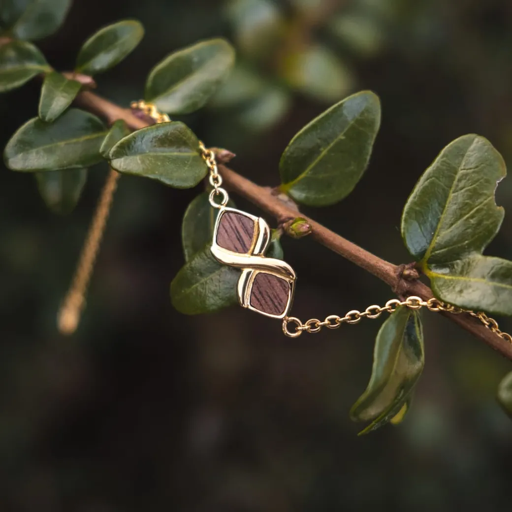 Holzkern Mosaic Armband|DAMES Armbanden|Sieraden