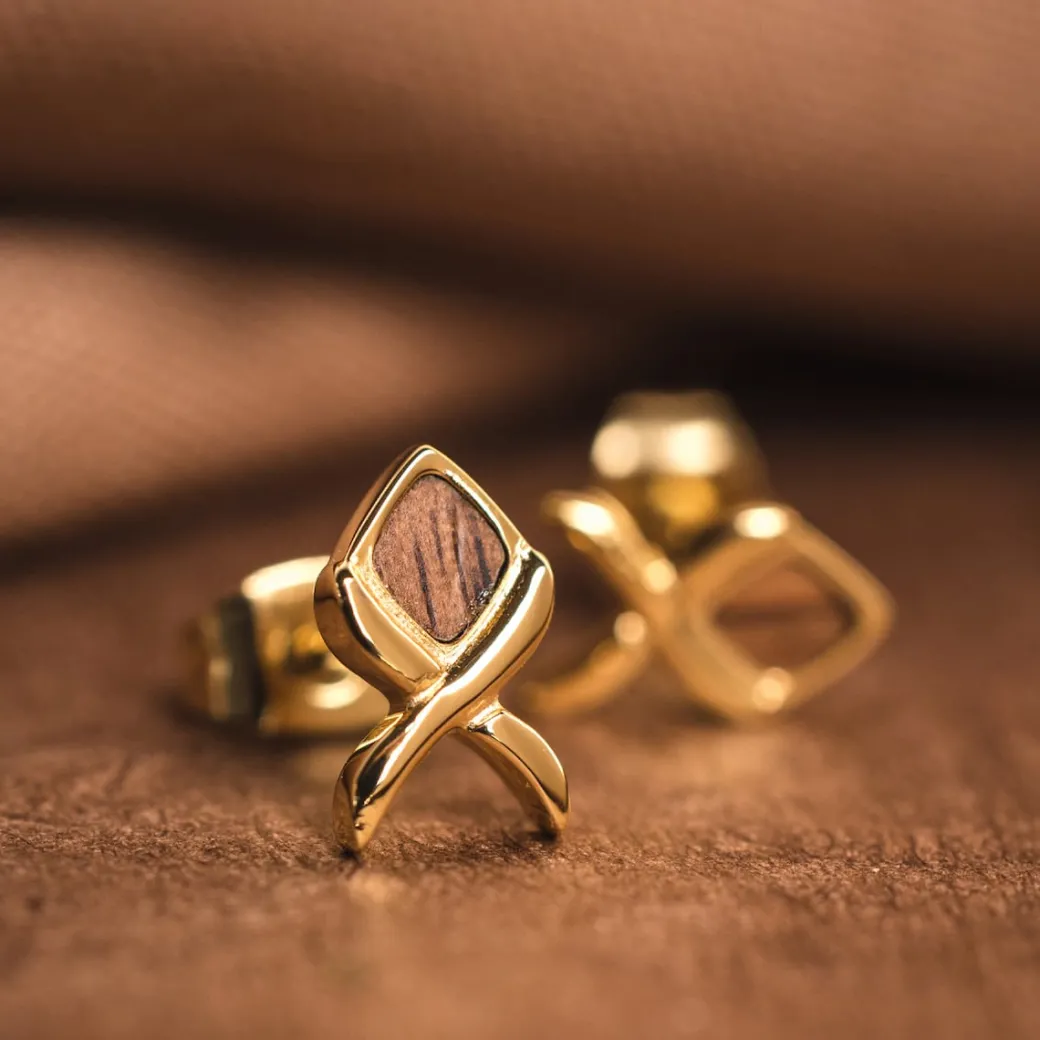 Holzkern Mosaic Oorbellen|DAMES Oorbellen|Sieraden