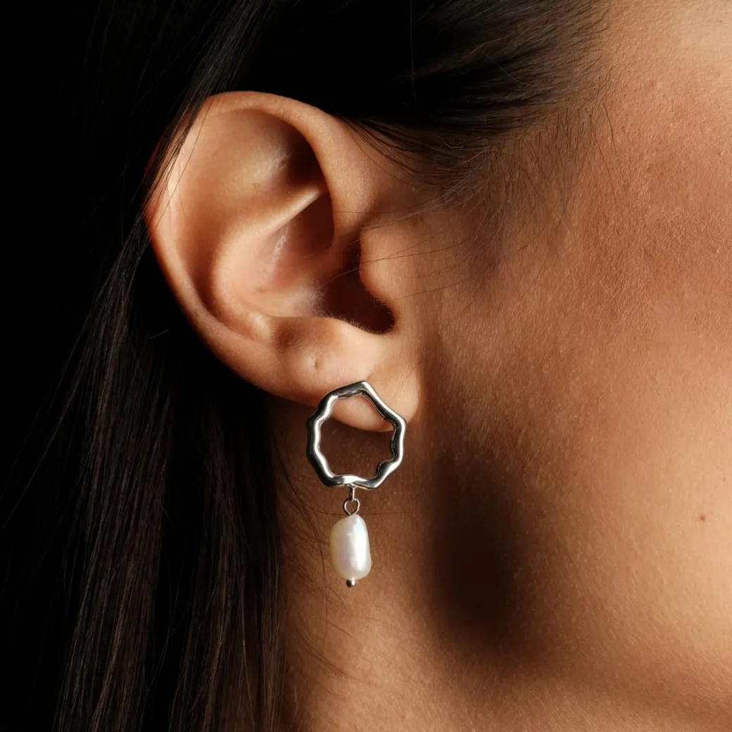 Holzkern Oceanfoam Oorbellen|DAMES Oorbellen|Sieraden