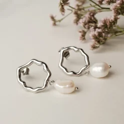 Holzkern Oceanfoam Oorbellen|DAMES Oorbellen|Sieraden