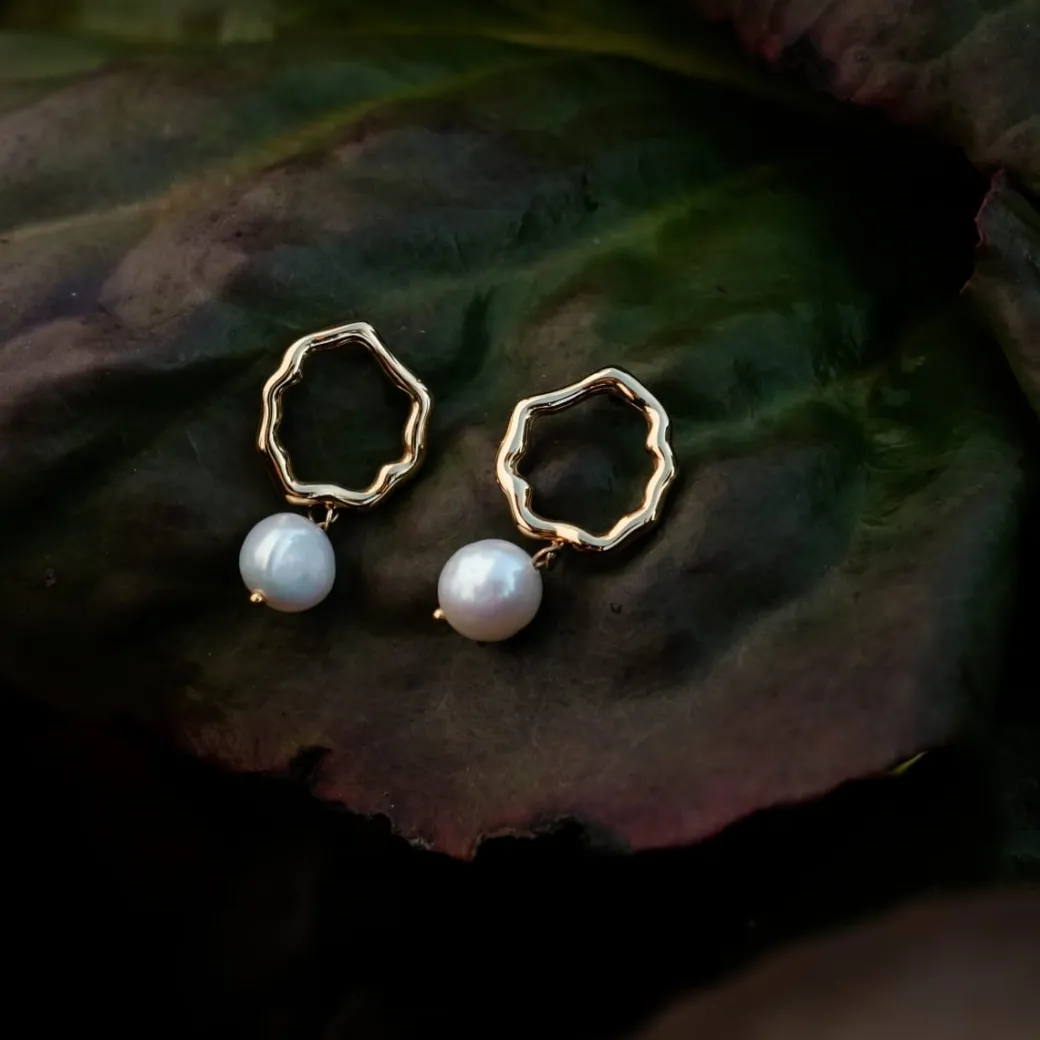 Holzkern Oceanfoam Oorbellen|DAMES Oorbellen|Sieraden