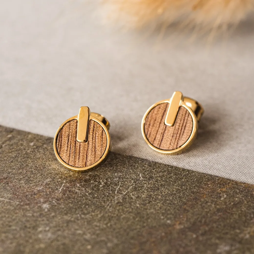 Holzkern Opacity Oorbellen|DAMES Oorbellen|Sieraden