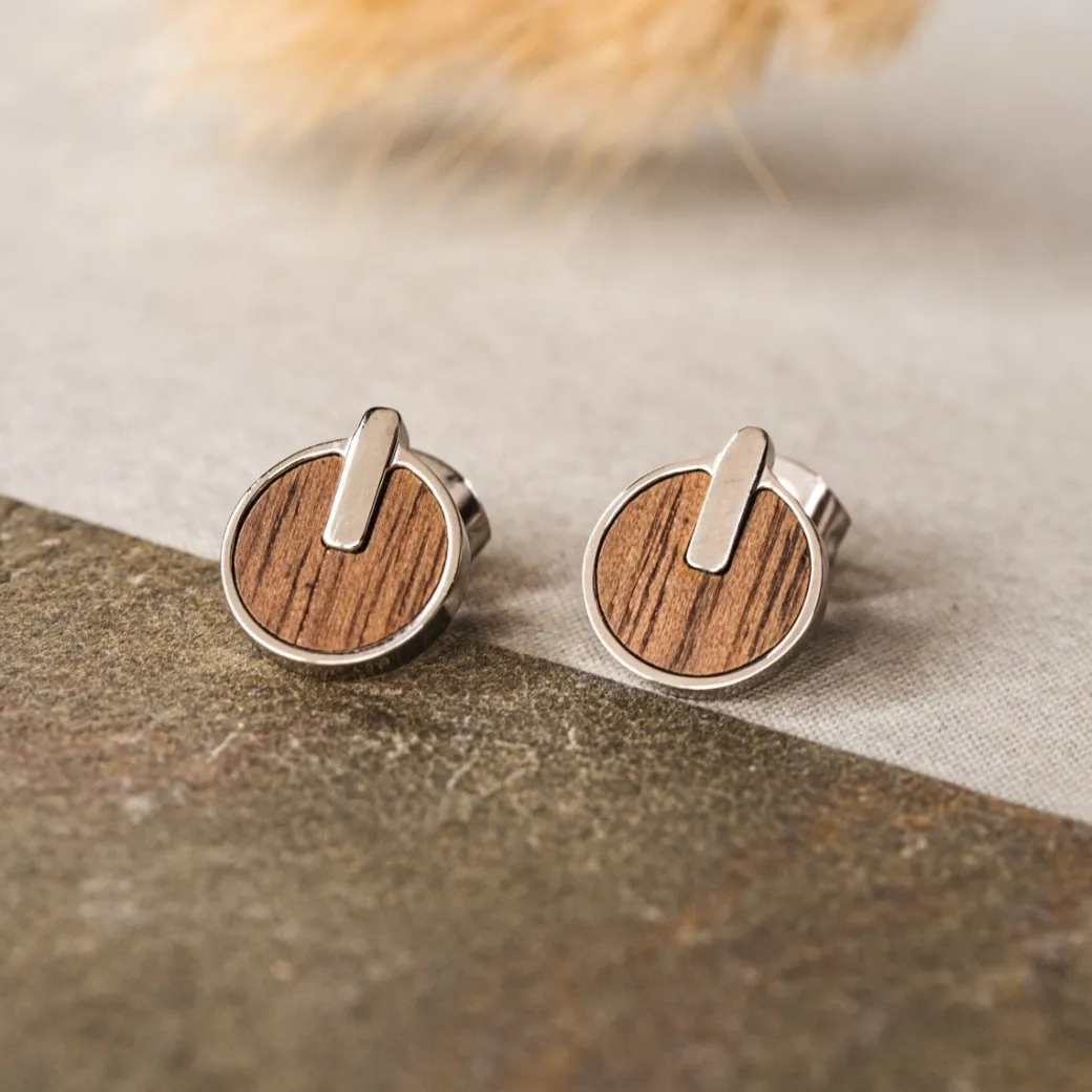 Holzkern Opacity Oorbellen|DAMES Oorbellen|Sieraden