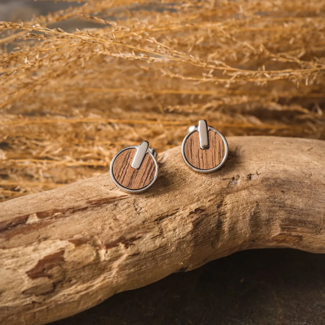 Holzkern Opacity Oorbellen|DAMES Oorbellen|Sieraden