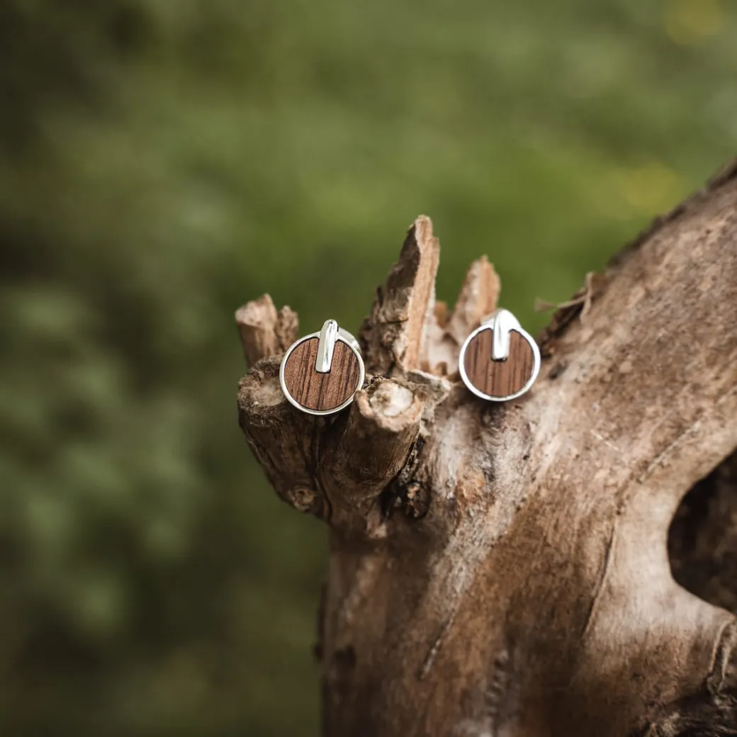 Holzkern Opacity Oorbellen|DAMES Oorbellen|Sieraden