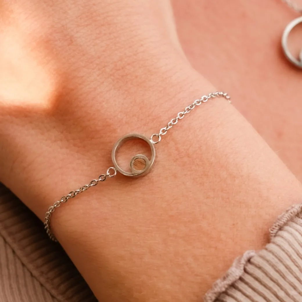 Holzkern Pigment Armband|DAMES Armbanden|Sieraden