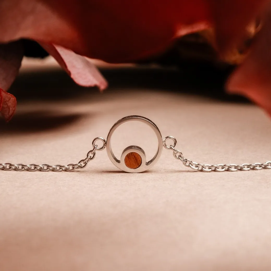 Holzkern Pigment Armband|DAMES Armbanden|Sieraden