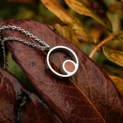 Holzkern Pigment Ketting|DAMES Kettingen