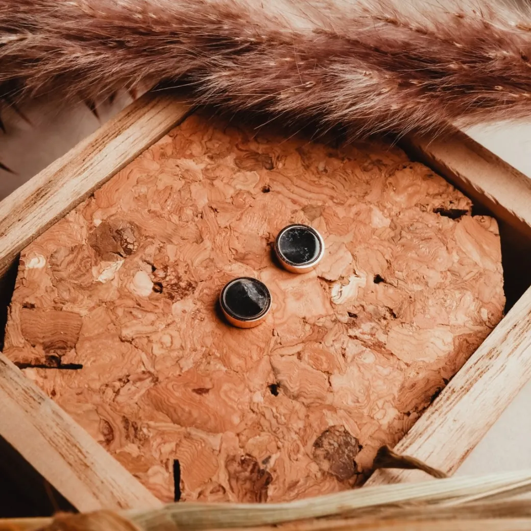 Holzkern Pigment Oorbellen|DAMES Oorbellen|Sieraden