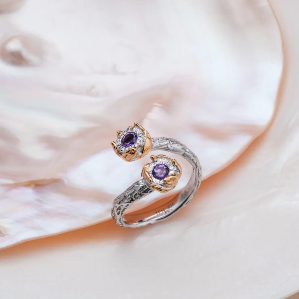 Holzkern Silverstream Ring|DAMES Ringen|Sieraden