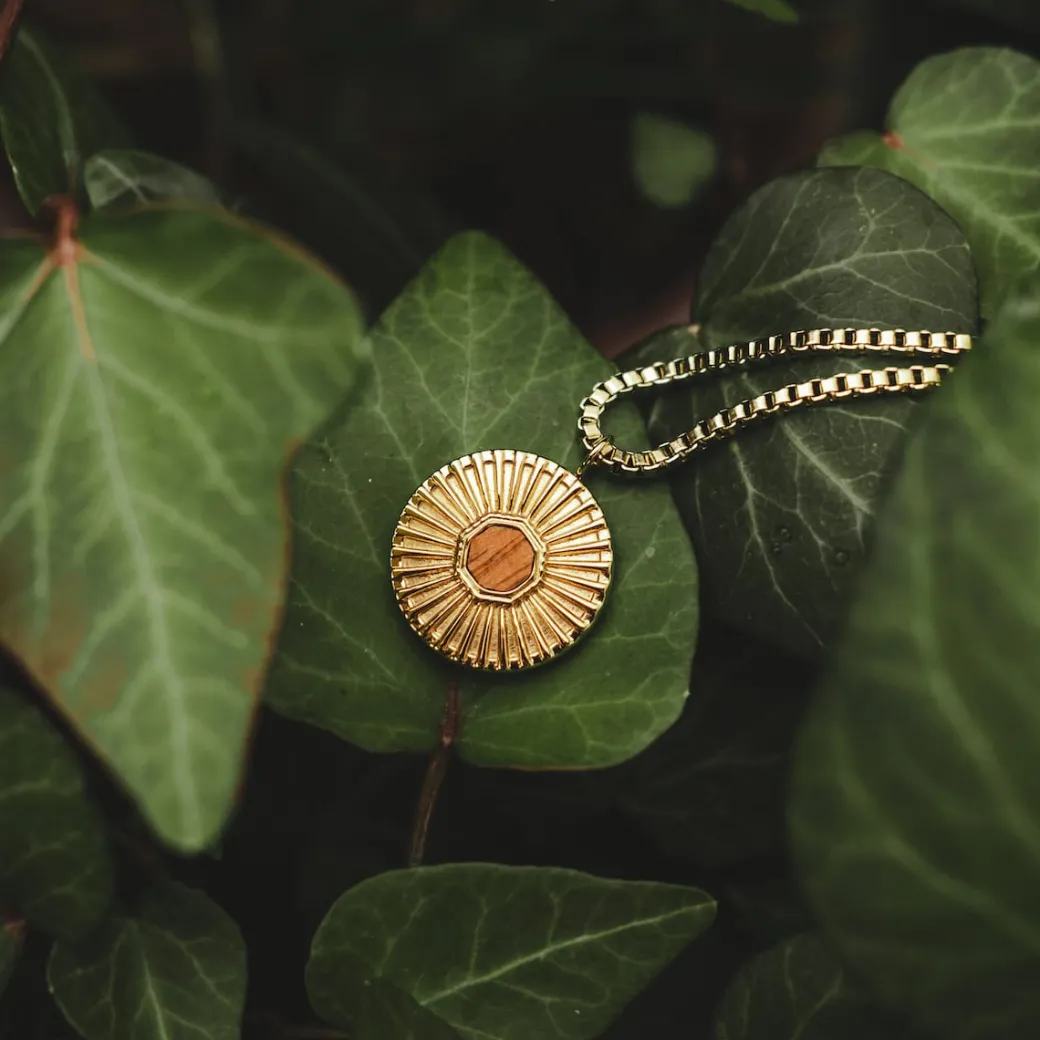 Holzkern Stencil Ketting|DAMES Kettingen|Sieraden