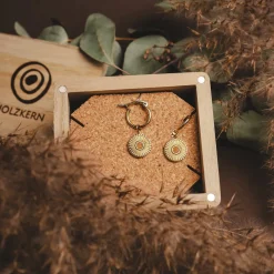 Holzkern Stencil Oorbellen|DAMES Oorbellen|Sieraden