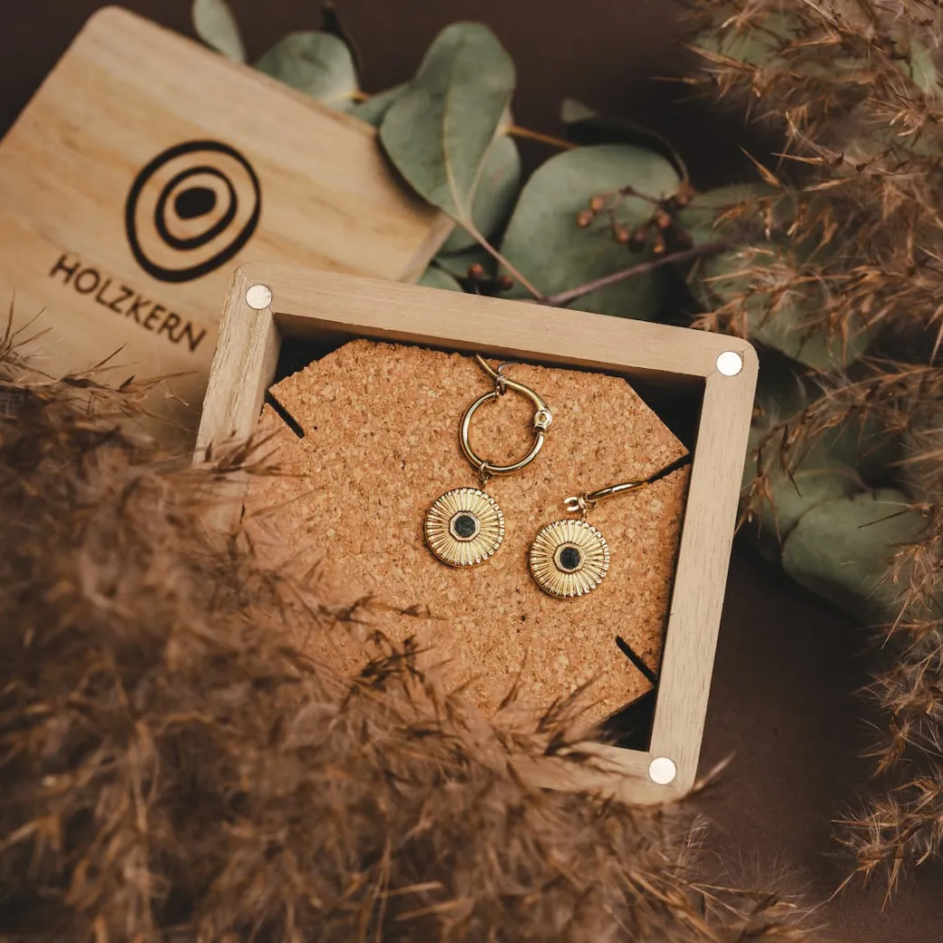 Holzkern Stencil Oorbellen|DAMES Oorbellen|Sieraden