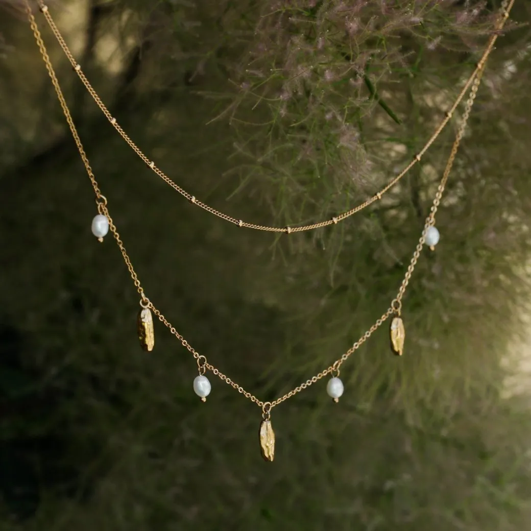 Holzkern SUMMERSWEET DUBBELE KETTING|DAMES Kettingen|Sieraden
