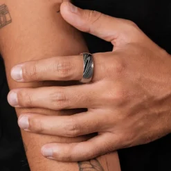 Holzkern Sumo Ring|Heren Ringen|Sieraden