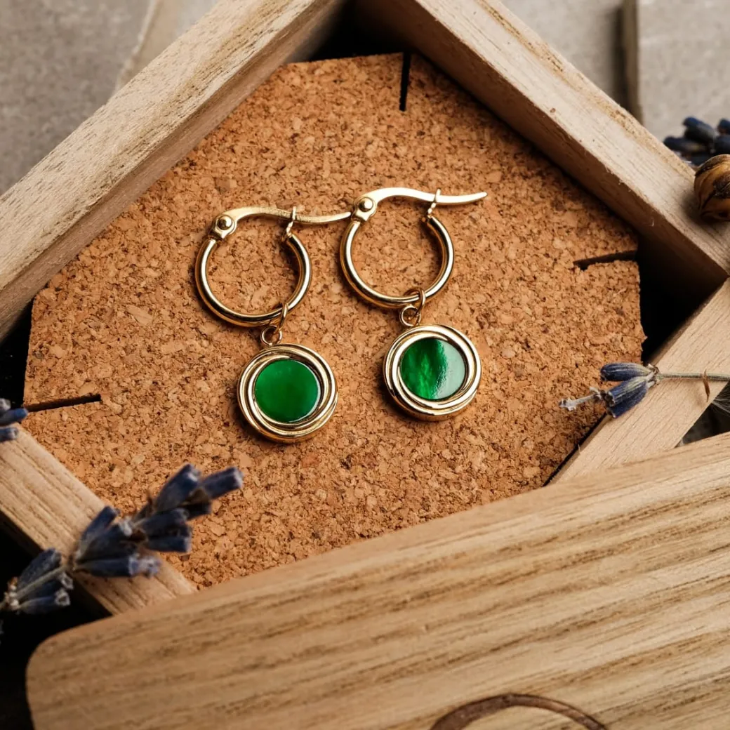 Holzkern Zendala Oorbellen|DAMES Oorbellen|Sieraden