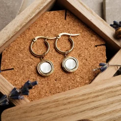 Holzkern Zendala Oorbellen|DAMES Oorbellen|Sieraden