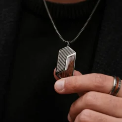 Holzkern Zigzag Ketting|Heren Kettingen|Sieraden