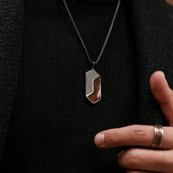 Holzkern Zigzag Ketting|Heren Kettingen|Sieraden