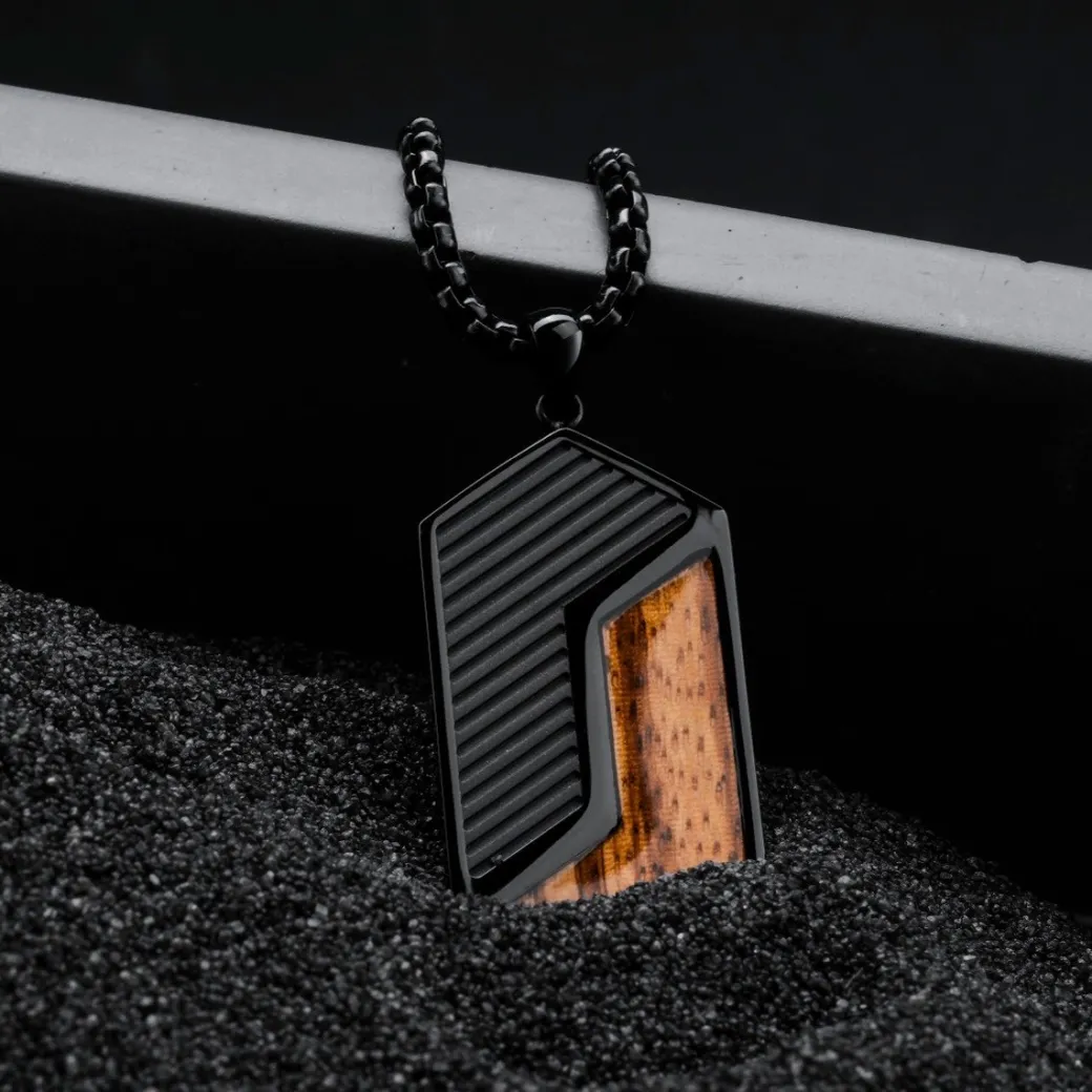 Holzkern ZIGZAG KETTING|Heren Kettingen|Sieraden