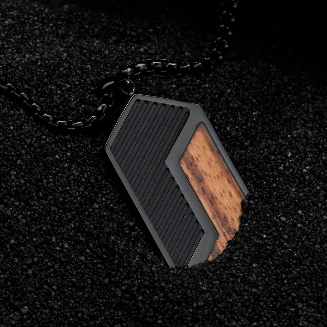 Holzkern ZIGZAG KETTING|Heren Kettingen|Sieraden